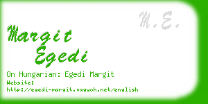 margit egedi business card